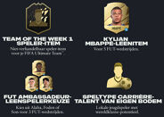 <p>Pre-order nu en ontvang bij release extra in-game content.</p><p>• Team of the Week 1 Speler-Item<br />• Kylian Mbappé - Leenitem (voor 5 FUT-wedstrijden)<br />• FUT Ambassadeur - Leenspelerkeuze<br />• Speltype Carriére - Talent van eigen bodem</p> <p>Pre-order nu en ontvang bij release extra in-game content.</p><p>• Team of the Week 1 Speler-Item<br />• Kylian Mbappé - Leenitem (voor 5 FUT-wedstrijden)<br />• FUT Ambassadeur - Leenspelerkeuze<br />• Speltype Carriére - Talent van eigen bodem</p>
